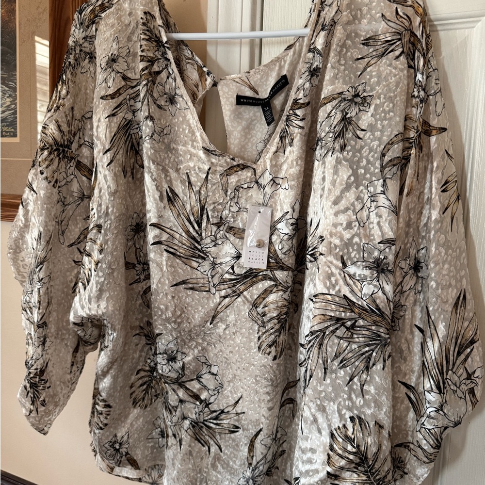 Floral Beige Women's Top